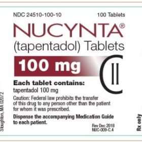 Buy Nucynta (Tapentadol) 100mg online